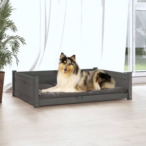 vidaXL Dog Bed Wax Brown 95.5x65.5x28 cm Solid Wood Pine vidaXL