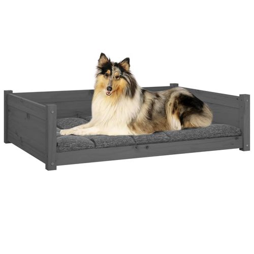 vidaXL Dog Bed Wax Brown 95.5x65.5x28 cm Solid Wood Pine vidaXL