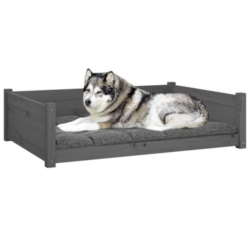 vidaXL Dog Bed Wax Brown 95.5x65.5x28 cm Solid Wood Pine vidaXL