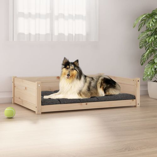 vidaXL Dog Bed Wax Brown 95.5x65.5x28 cm Solid Wood Pine brown 95.5 x 65.5 x 28 cm vidaXL