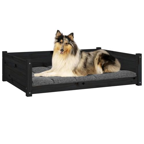 vidaXL Dog Bed Wax Brown 95.5x65.5x28 cm Solid Wood Pine vidaXL