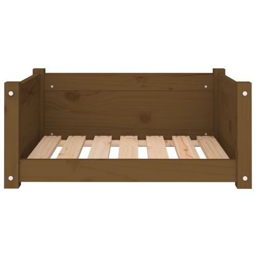vidaXL Dog Bed Wax Brown 95.5x65.5x28 cm Solid Wood Pine vidaXL