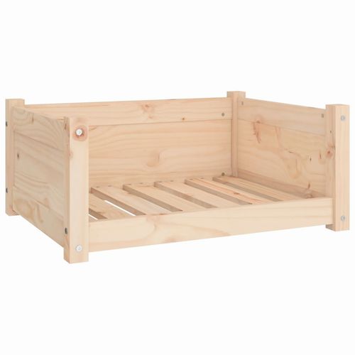 vidaXL Dog Bed Wax Brown 95.5x65.5x28 cm Solid Wood Pine vidaXL