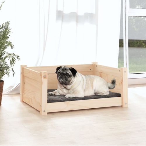 vidaXL Dog Bed Wax Brown 95.5x65.5x28 cm Solid Wood Pine vidaXL