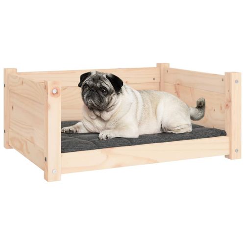 vidaXL Dog Bed Wax Brown 95.5x65.5x28 cm Solid Wood Pine vidaXL