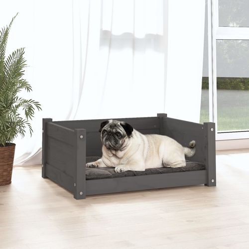 vidaXL Dog Bed Wax Brown 95.5x65.5x28 cm Solid Wood Pine vidaXL