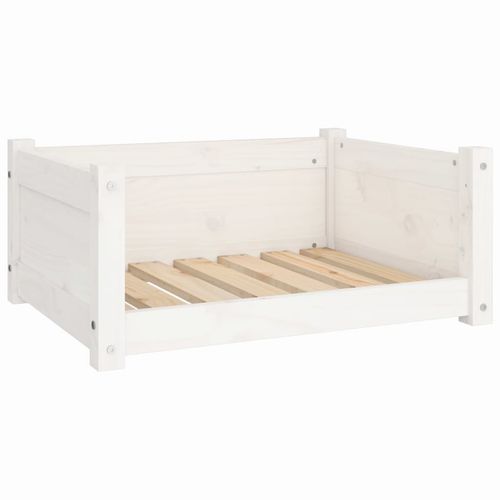 vidaXL Dog Bed Wax Brown 95.5x65.5x28 cm Solid Wood Pine vidaXL