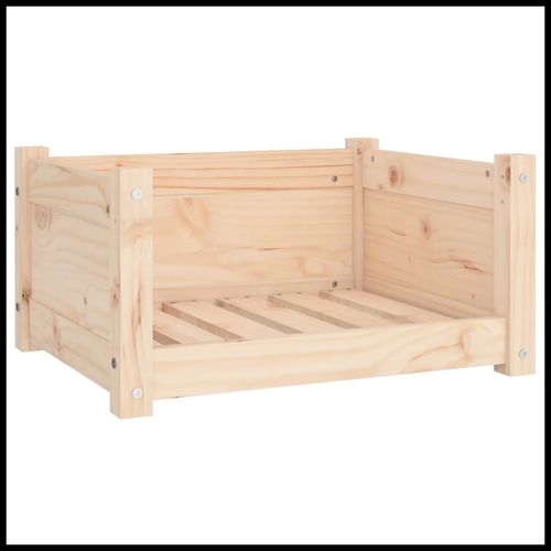 vidaXL Dog Bed Wax Brown 95.5x65.5x28 cm Solid Wood Pine vidaXL