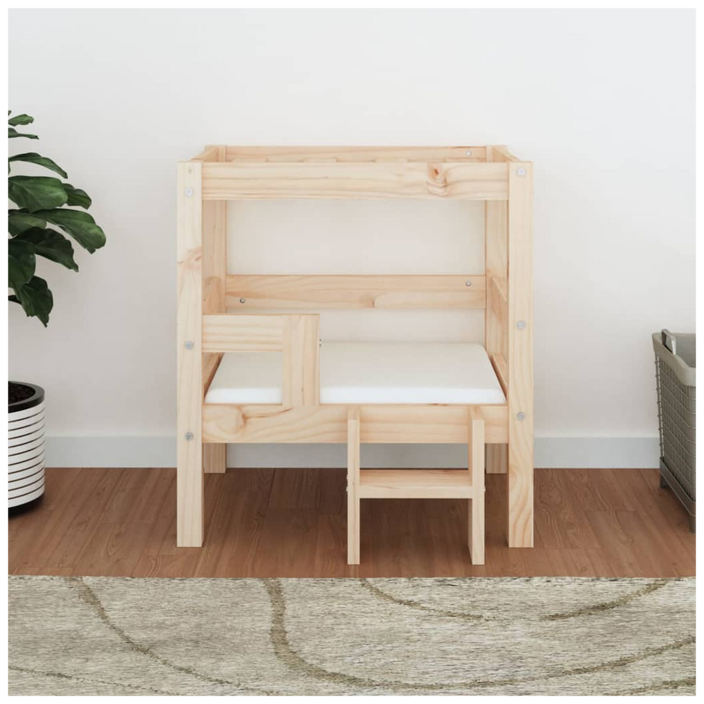 vidaXL Dog Bed 55.5x53.5x60 cm Solid Wood Pine vidaXL