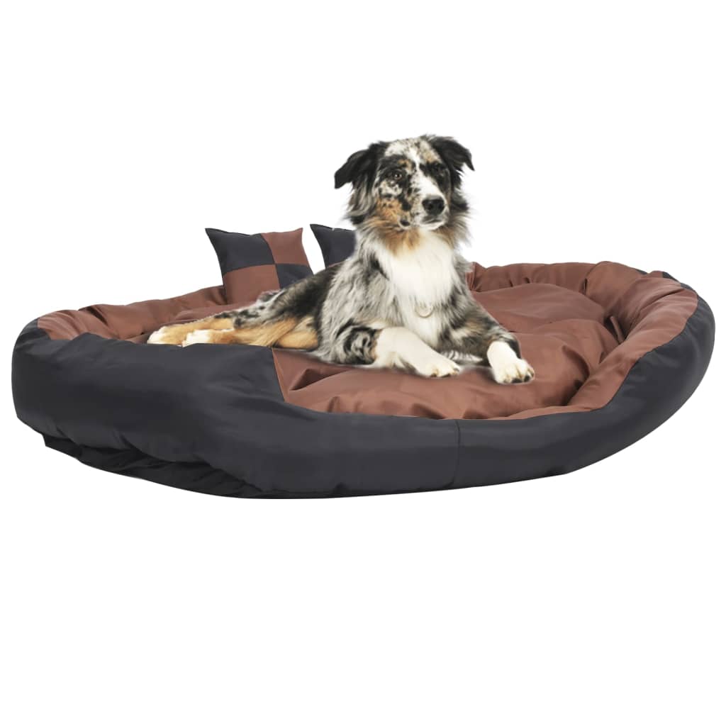 vidaXL Reversible & Washable Dog Cushion Grey and Black 65x50x20 cm black and brown 150 x 120 x 25 cm vidaXL