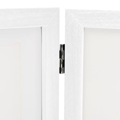 vidaXL Trifold Photo Frame Collage Light Brown 22x15 cm+2x vidaXL