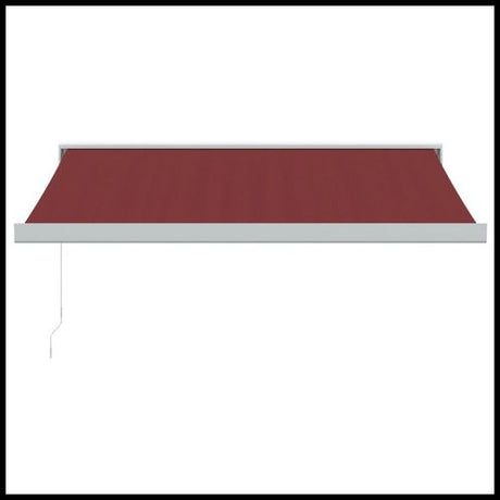 vidaXL Manual Retractable Awning Burgundy 300x250 cm vidaXL