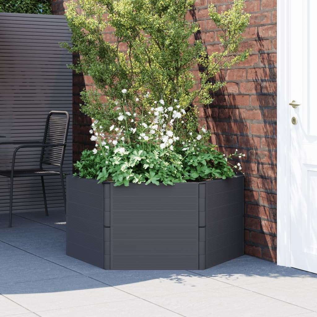 vidaXL Garden Planters 2 pcs Anthracite vidaXL