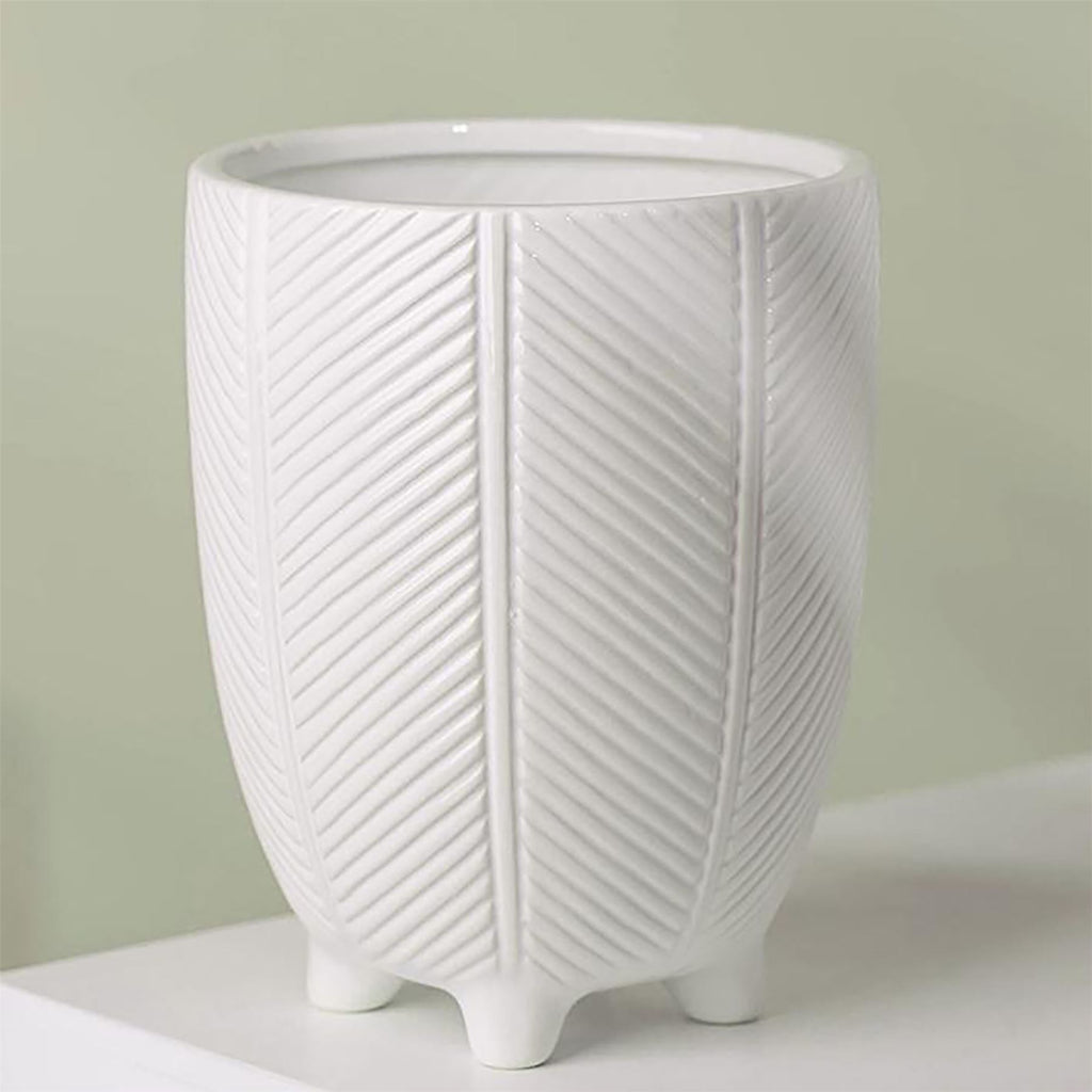 Artificial Plants Ceramic Planters Displays Home Decor Leaf Design Leaf