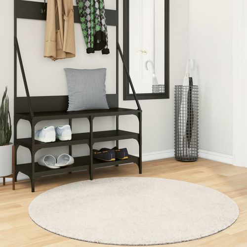 vidaXL Rug ISTAN High Pile Shiny Look Anthracite 80x150 cm cream Ø 120 cm vidaXL