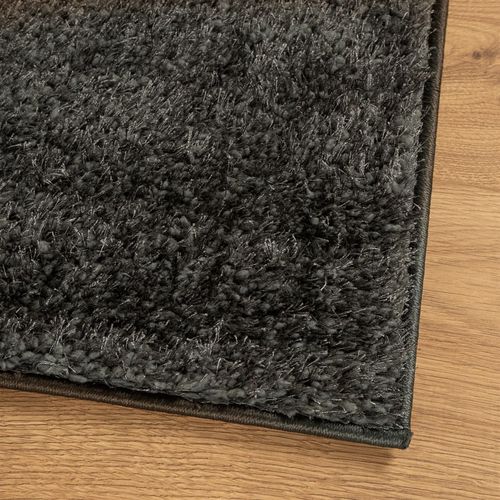 vidaXL Rug ISTAN High Pile Shiny Look Anthracite 80x150 cm vidaXL