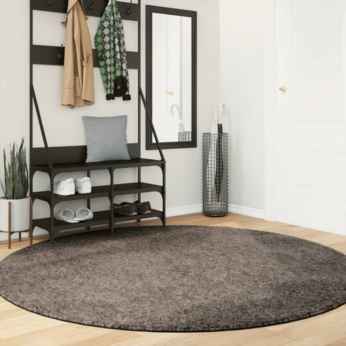 vidaXL Rug ISTAN High Pile Shiny Look Anthracite 80x150 cm grey Ø 200 cm vidaXL