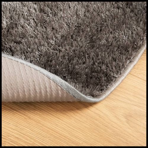vidaXL Rug ISTAN High Pile Shiny Look Anthracite 80x150 cm vidaXL