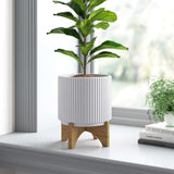 Artificial Plants Ceramic Planters Displays Home Decor Leaf Design Leaf