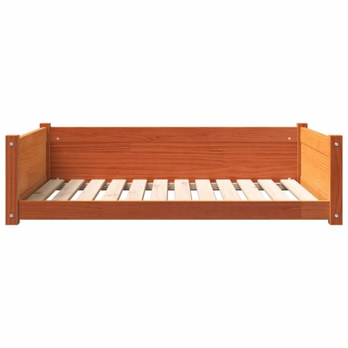 vidaXL Dog Bed Wax Brown 95.5x65.5x28 cm Solid Wood Pine vidaXL