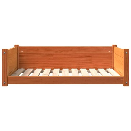 vidaXL Dog Bed Wax Brown 95.5x65.5x28 cm Solid Wood Pine vidaXL