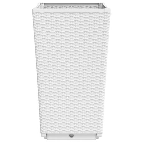 vidaXL Tall Rattan Effect Garden Planters - Weatherproof vidaXL