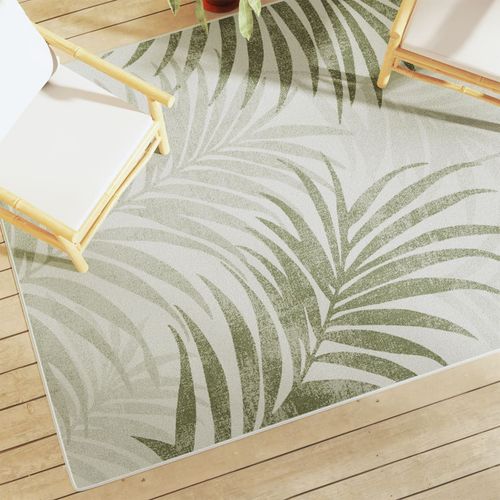 vidaXL Indoor & Outdoor Short Pile Rug Multicolour 80x150 cm Anti Slip leaf 160 x 230 cm vidaXL