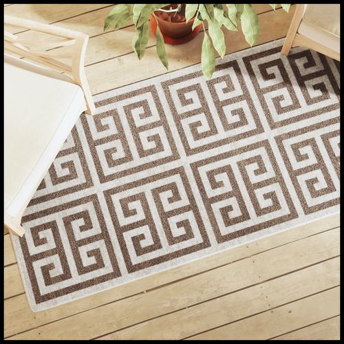 vidaXL Indoor & Outdoor Short Pile Rug Multicolour 80x150 cm Anti Slip vidaXL
