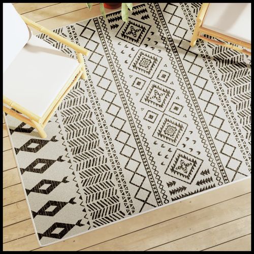 vidaXL Indoor & Outdoor Short Pile Rug Multicolour 80x150 cm Anti Slip vidaXL