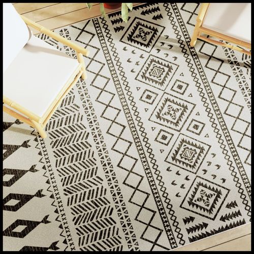 vidaXL Indoor & Outdoor Short Pile Rug Multicolour 80x150 cm Anti Slip vidaXL