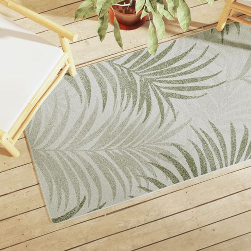 vidaXL Indoor & Outdoor Short Pile Rug Multicolour 80x150 cm Anti Slip leaf 80 x 150 cm vidaXL