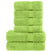vidaXL Black Cotton Towel Set – Soft & Absorbent Decor apple green vidaXL