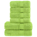 vidaXL Black Cotton Towel Set – Soft & Absorbent Decor apple green vidaXL