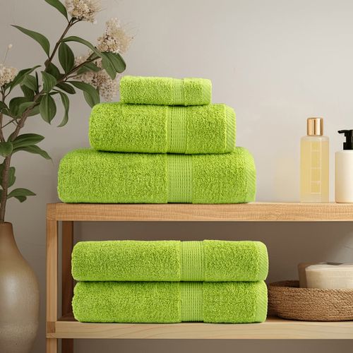 vidaXL 6 Piece Premium Towel Set White 600 gsm 100% Cotton vidaXL
