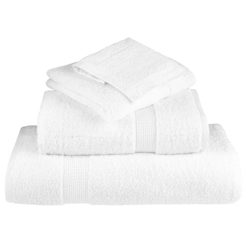 vidaXL 6 Piece Premium Towel Set White 600 gsm 100% Cotton vidaXL