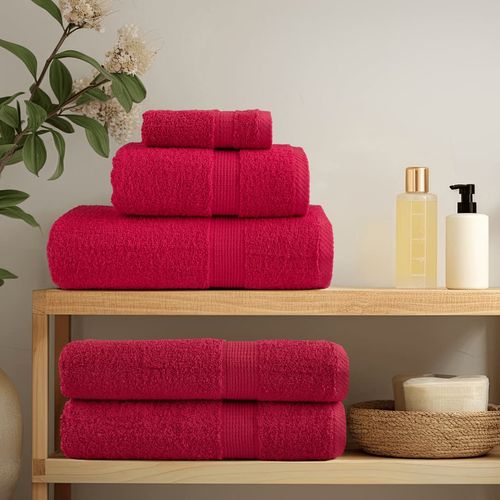 vidaXL 6 Piece Premium Towel Set White 600 gsm 100% Cotton vidaXL