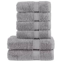 vidaXL Black Cotton Towel Set – Soft & Absorbent Decor grey vidaXL