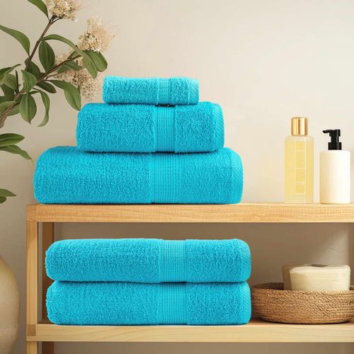 vidaXL 6 Piece Premium Towel Set White 600 gsm 100% Cotton vidaXL