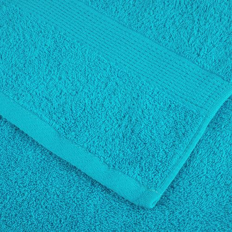 vidaXL Black Cotton Towel Set – Soft & Absorbent Decor vidaXL