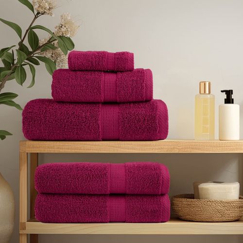 vidaXL 6 Piece Premium Towel Set White 600 gsm 100% Cotton vidaXL