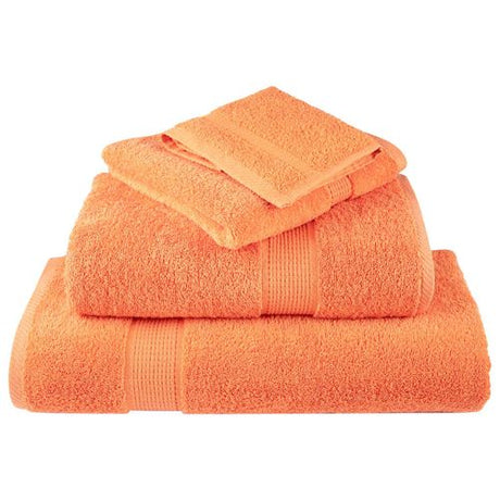 vidaXL Black Cotton Towel Set – Soft & Absorbent Decor vidaXL