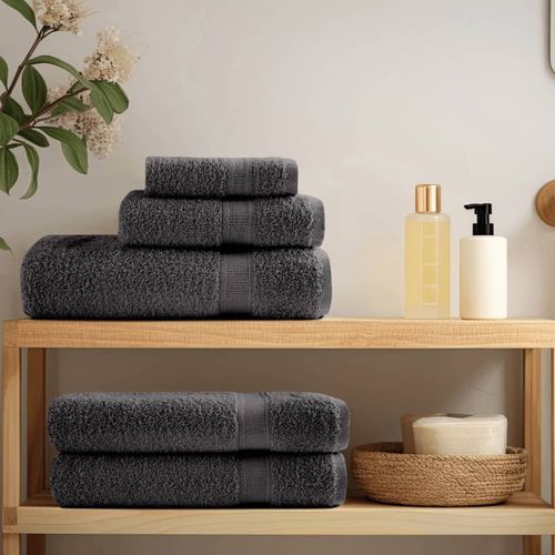 vidaXL 6 Piece Premium Towel Set White 600 gsm 100% Cotton vidaXL