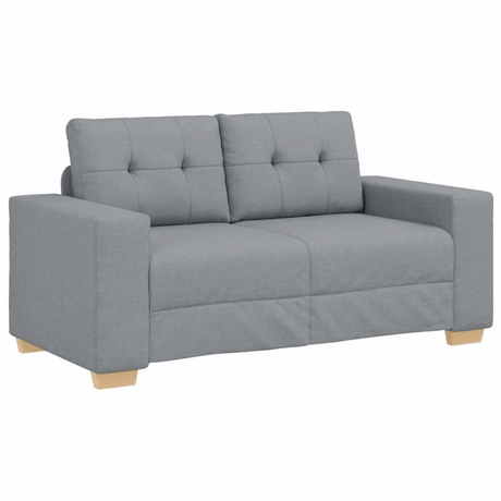 vidaXL Sofa Set with Cushion with Pillow 3 pcs Grey Fabric vidaXL