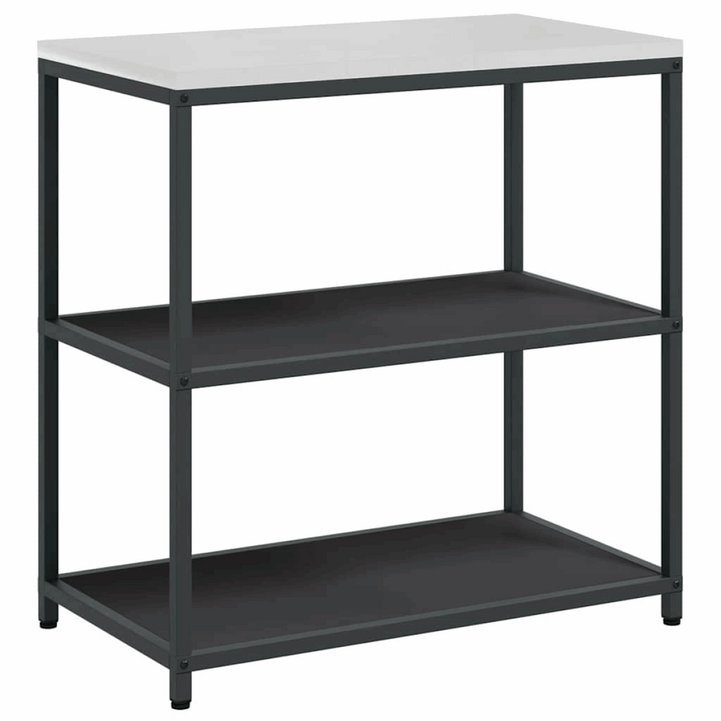 vidaXL Kitchen Storage Set with Shelf 3 pcs Black 240 x 50 x 92 cm vidaXL