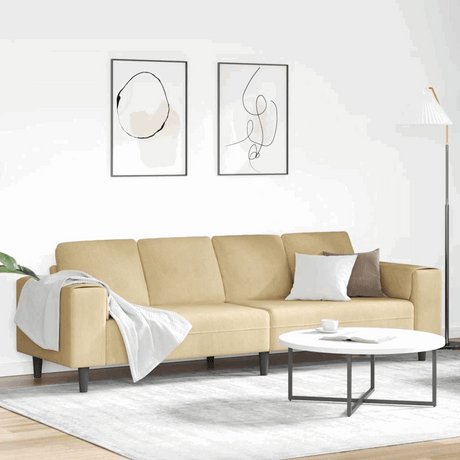 Fabric Sofa with Cushion Light Grey 208 cm Corduroy fabric Grey green without ottoman vidaXL