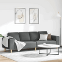vidaXL Stylish Sofa Set for Modern Living Rooms Dark grey without ottoman vidaXL