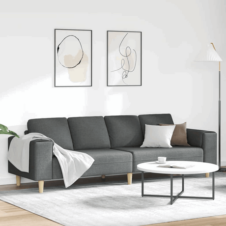 vidaXL Stylish Sofa Set for Modern Living Rooms Dark grey without ottoman vidaXL