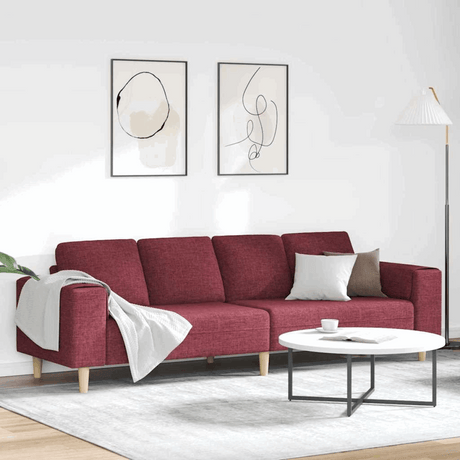 vidaXL Stylish Sofa Set for Modern Living Rooms Wine red without ottoman vidaXL