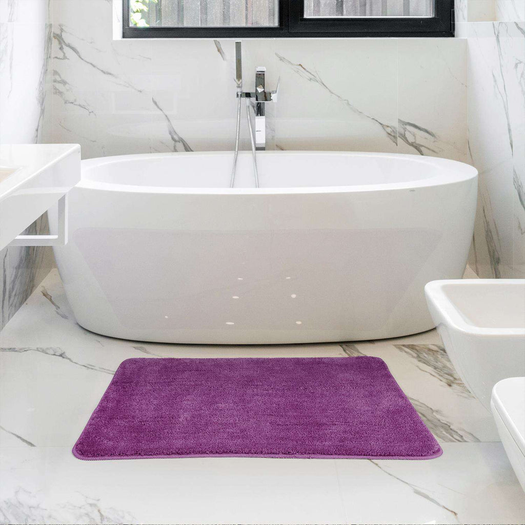 Vinsani Bath Mat 50X80cm Purple Vinsani