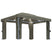 vidaXL Gazebo with Curtain & LED String Lights 3x3 m Cream White taupe 4 x 3 m vidaXL